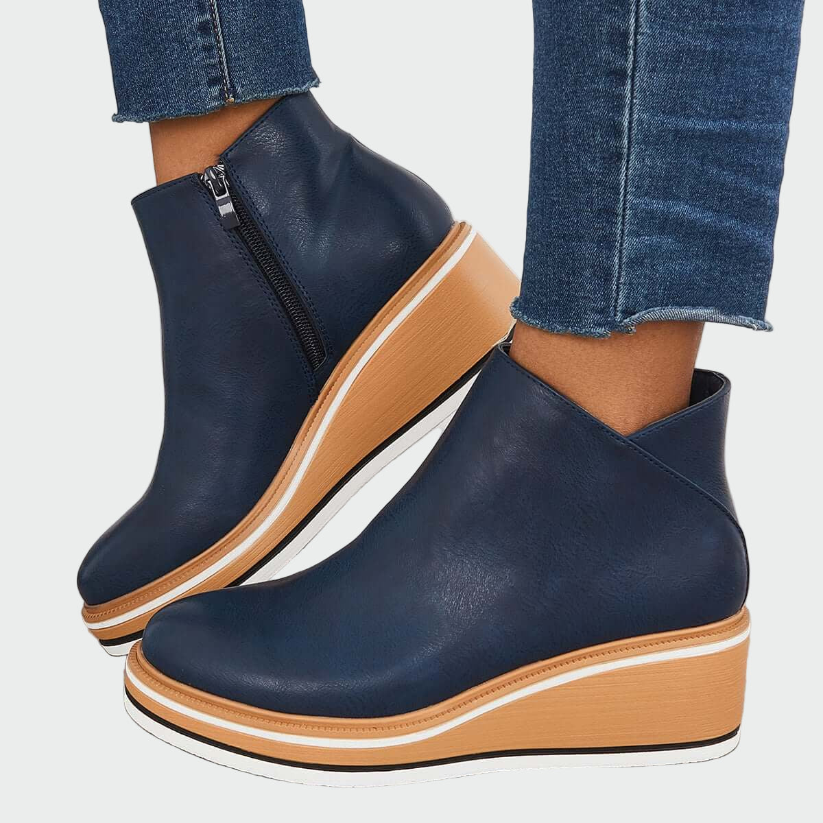 Botins de couro ortopédicos