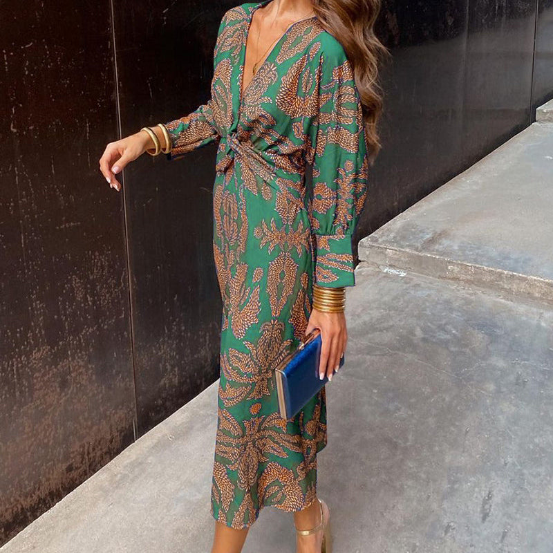 Celeste | Vestido Midi Elegância Floral