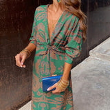 Celeste | Vestido Midi Elegância Floral