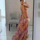 Giselle | Maxi-Vestido Encantador com Estampa Floral