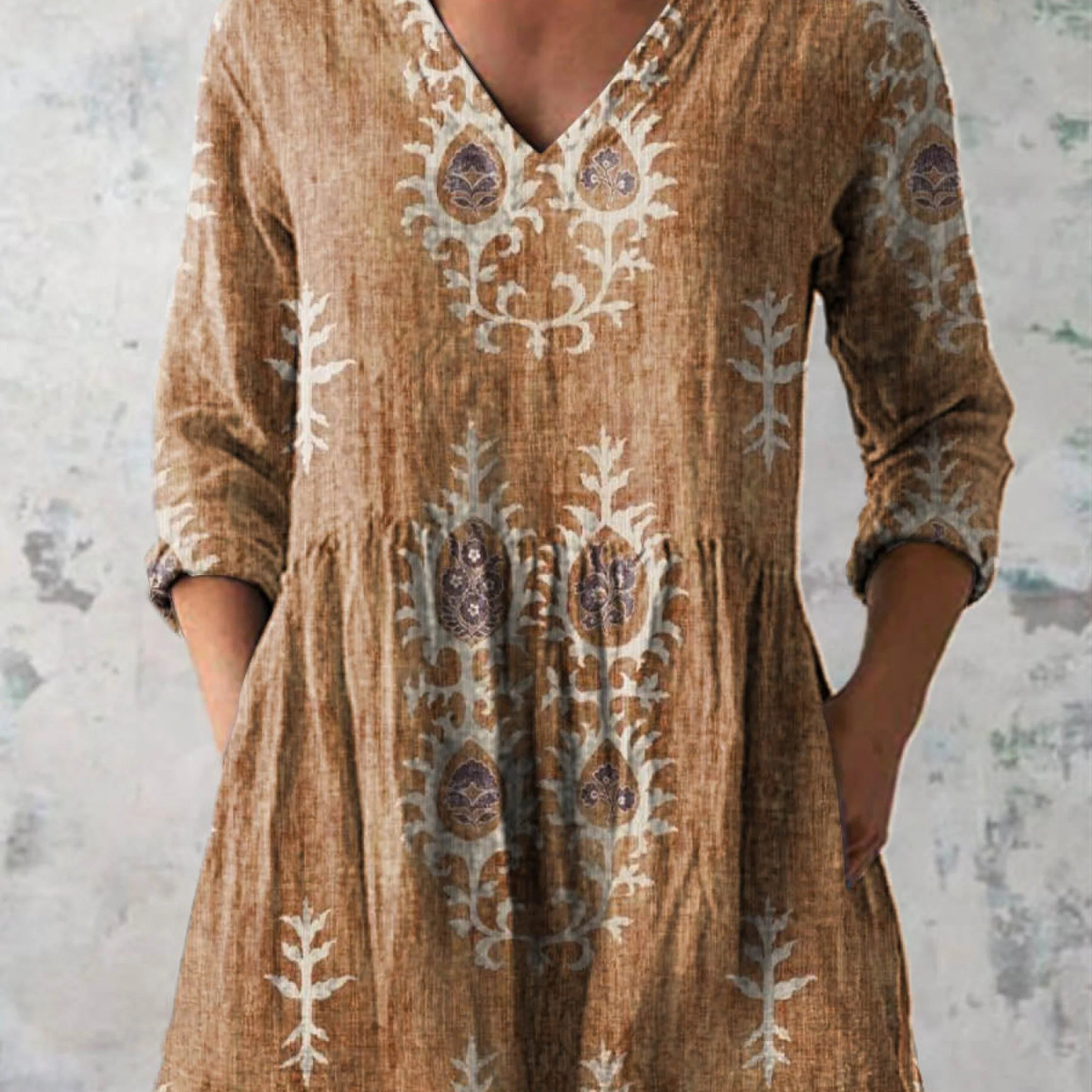 Elise | Blusa Longa com Decote em V