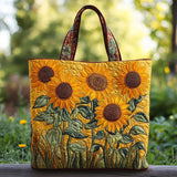 Bolso Clássico Acolchado - Girassóis