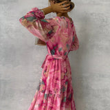 Hazel | Vestido envolvente com estampado floral