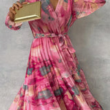 Hazel | Vestido envolvente com estampado floral