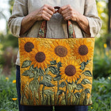 Bolso Clássico Acolchado - Girassóis