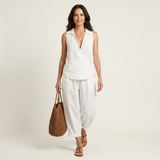 WREN | CONJUNTO DE TOP ENROLADO E CALÇAS LARGAS
