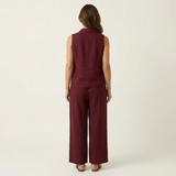 WREN | CONJUNTO DE TOP ENROLADO E CALÇAS LARGAS