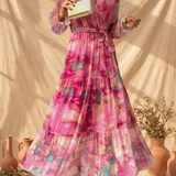 Hazel | Vestido envolvente com estampado floral