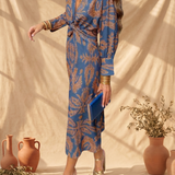 Celeste | Vestido Midi Elegância Floral