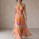 Giselle | Maxi-Vestido Encantador com Estampa Floral