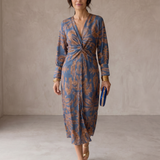 Celeste | Vestido Midi Elegância Floral